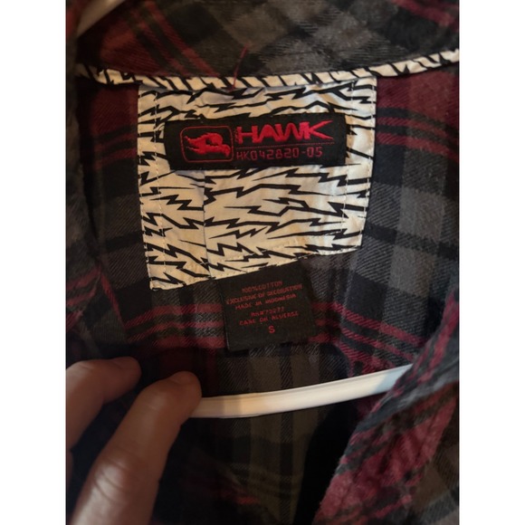 Tony Hawk Flannel Shirt Mens Long Sleeve‎ Plaid Button Up Casual - Picture 4 of 4